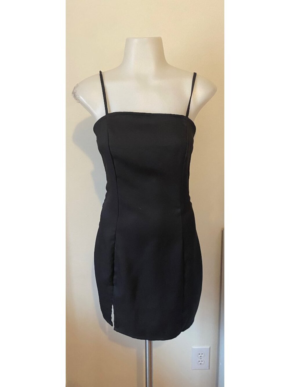 Shein Black Mini Slip Dress